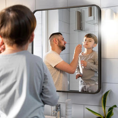 16x24 Black Rectangle Bathroom Mirrors for Over Sink, Bathroom Vanity Mirror 07FC0E-D4 - KOEEK
