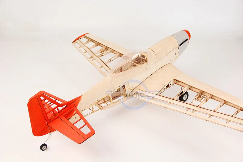 RC Model P51 Airplane Laser Cut Plane Balsa Wood Kit Skin Hardware Accessories 07FC0E-D4 - KOEEK