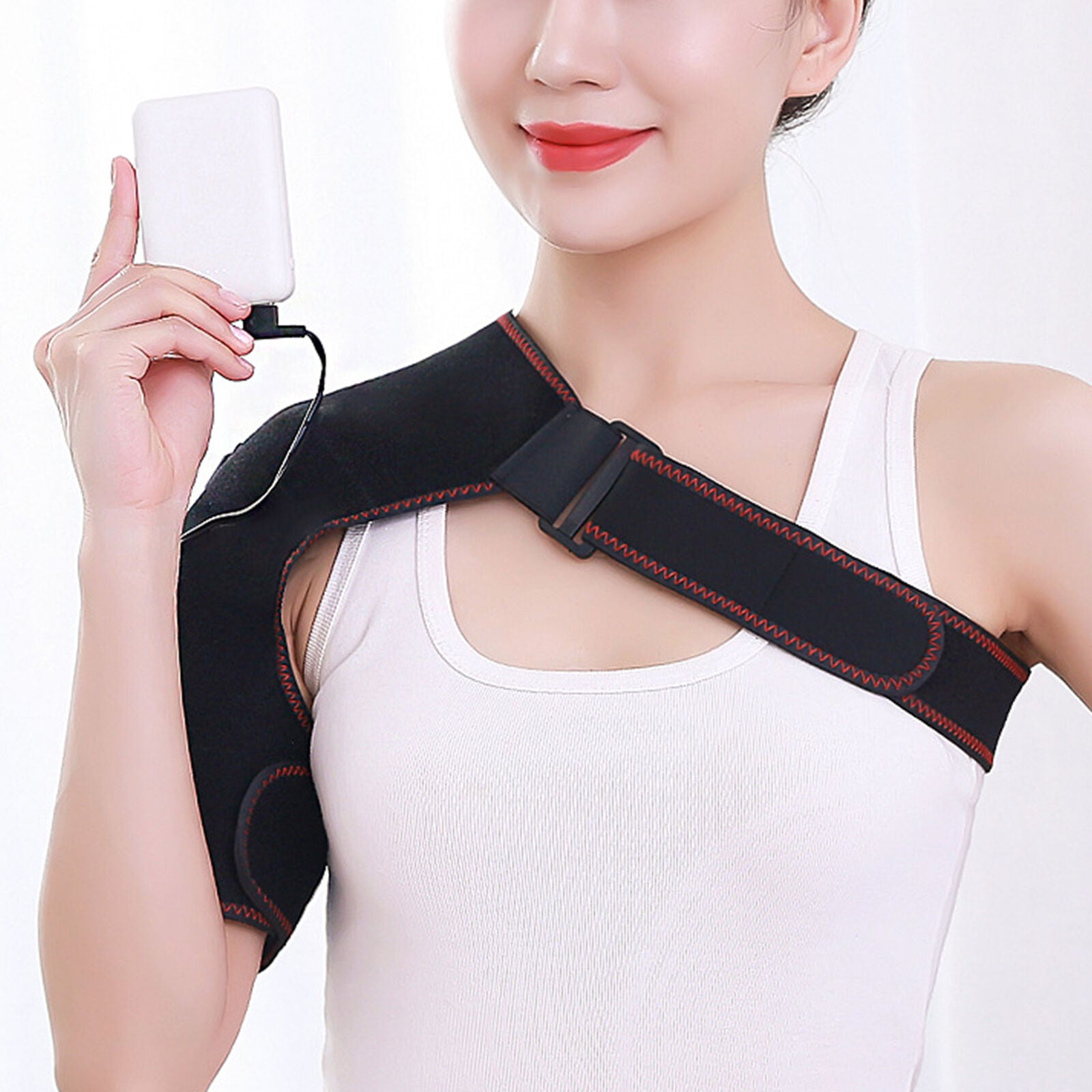 new Electric Heated Shoulder Brace Wrap Elbow Massager Joint  Pain Relief koeek - KOEEK