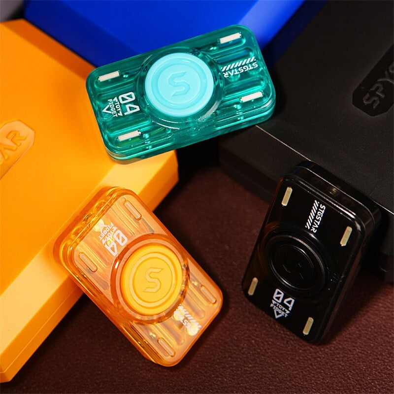 2 in 1 Multifunctional Fidget Toy Plastic Push Fidget Slider EDC Fidget Spinner 07FC0E-D4 - KOEEK