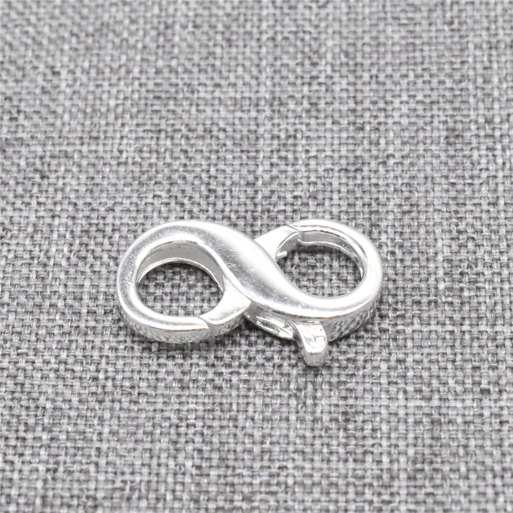 1pcs of 925 Sterling Silver Interchangeable Double Lobster Clasps for Necklace 07FC0E-D4 - KOEEK