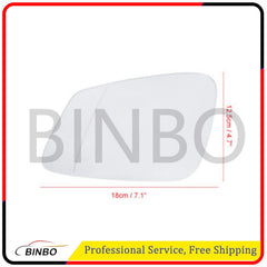 Driver&Passenger Side Mirror Glass for BMW E60 E61 F07 F10 F18 F11 F06 F13 F12 07FC0E-D4 - KOEEK
