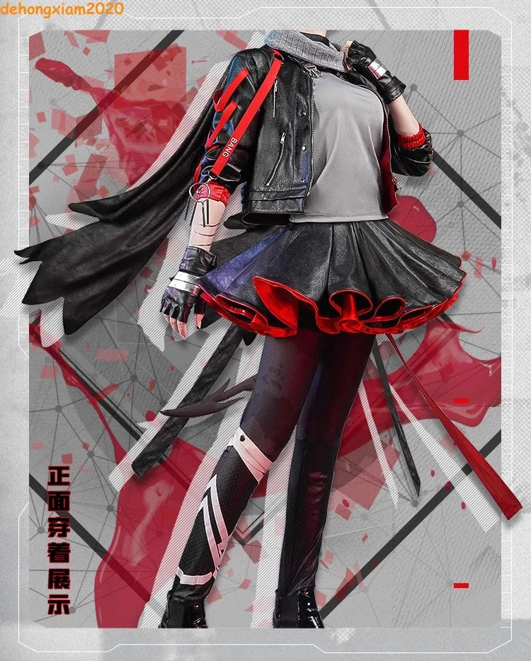 Arknights W Nightingale Women Dress Cosplay Costume Party Fullset Outfit Props 07FC0E-D4 - KOEEK
