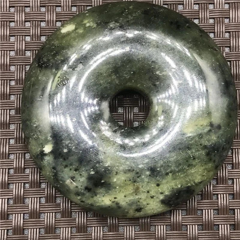 Xiuyu Jade Feng Shui Pendant Hand-Carved Antique Jade Amulet Vintage Stone 07FC0E-D4 - KOEEK