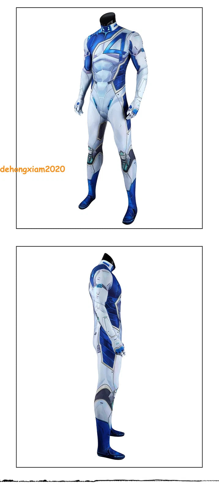 Marvel Rivals Mister Fantastic Costume Cosplay Jumpsuit Carnival Suit Halloween 07FC0E-D4 - KOEEK