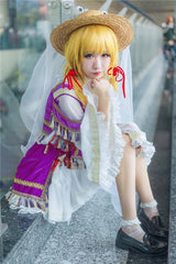 Anime TouHou Project Moriya Suwako Cosplay Costume Women Girl Dress Shirt Skirt 07FC0E-D4 - KOEEK
