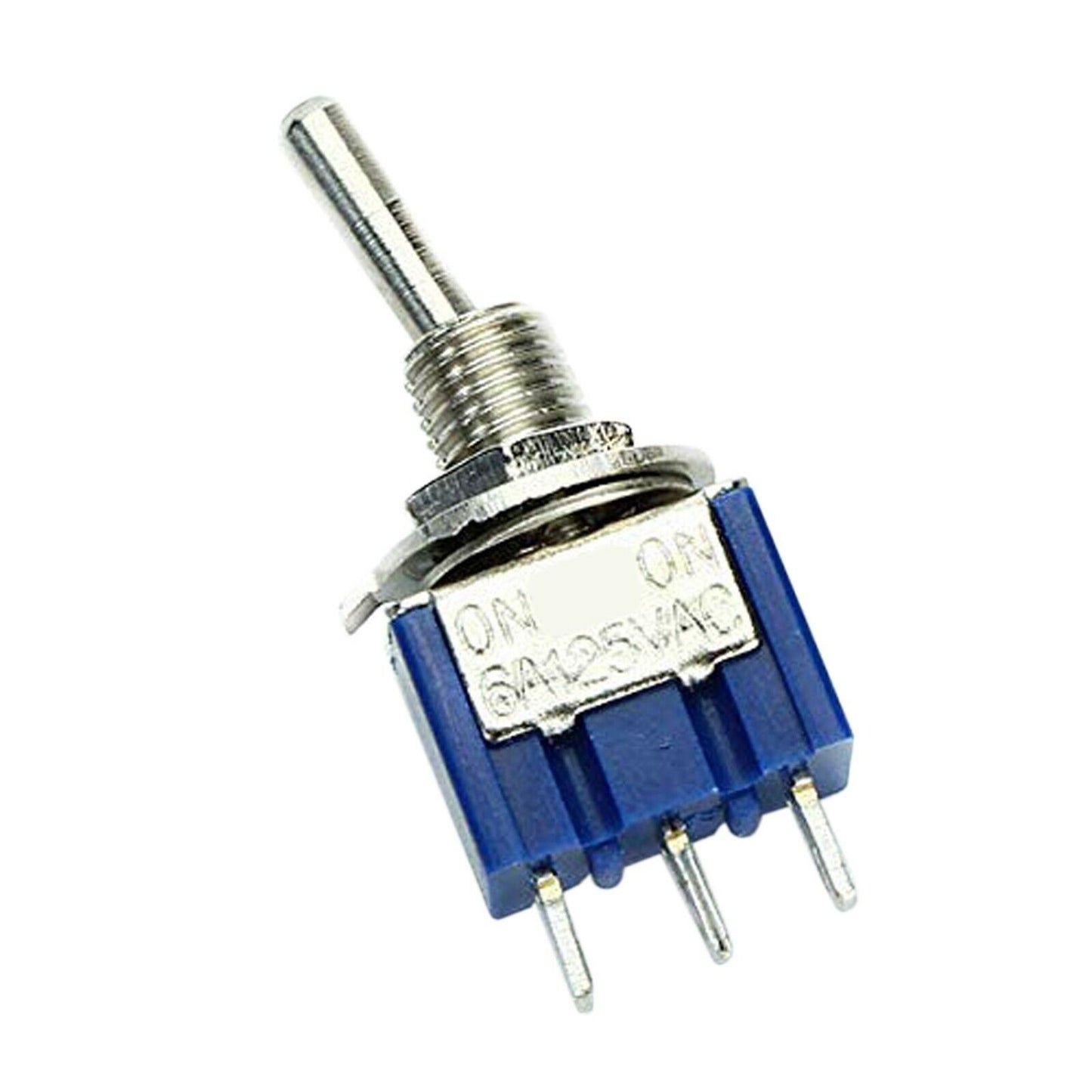 10 stk Mini-vippekontakt SPDT ON-OFF-ON 3 Position 6mm 12V 110V 220V MTS-103