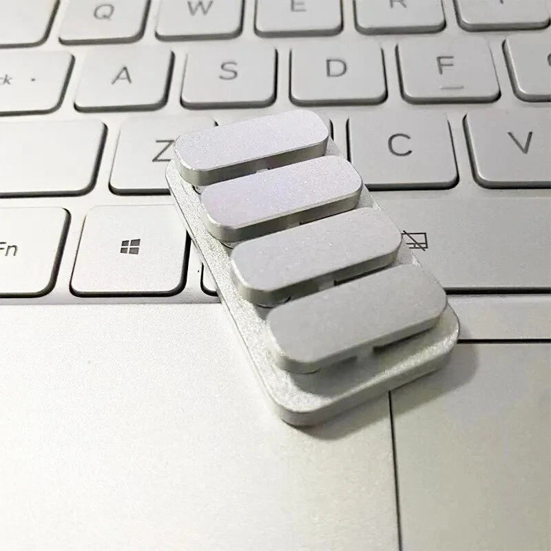 EDC Fidget Slider Haptic Clicker Adults Desk Toy for Stress Relief Anti Anxiety 07FC0E-D4 - KOEEK