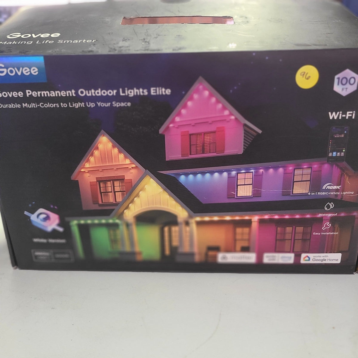 Govee 100ft RGBICW Black Permanent Outdoor Lights Elite (Incomplete) GOVEE - KOEEK