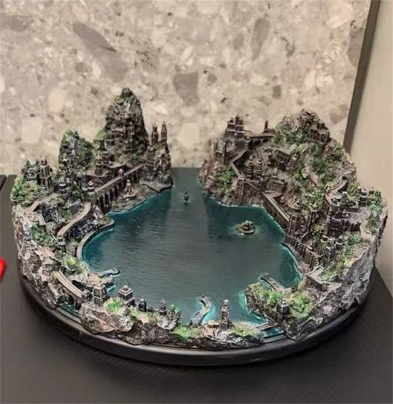 The Lord of the Rings The Hobbit Grey Havens Resin Statue Scene Display Model 07FC0E-D4 - KOEEK