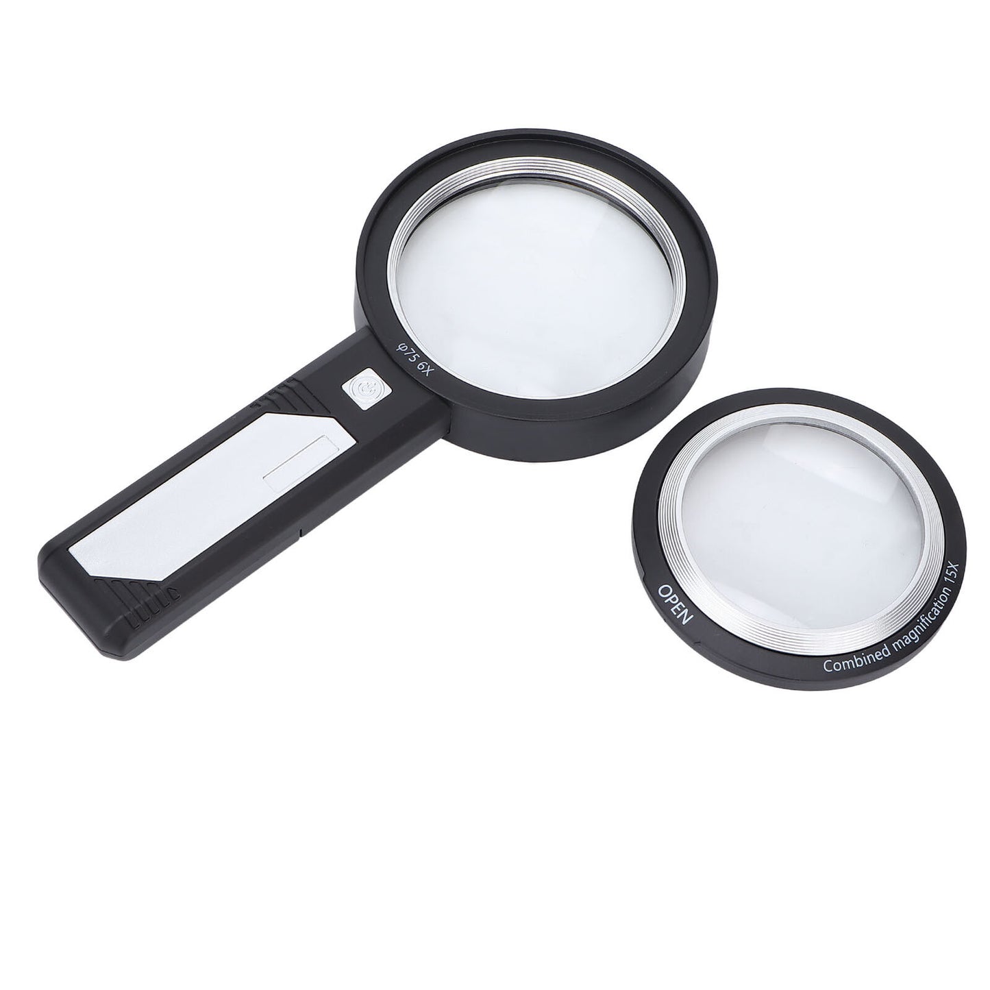 new Seniors 6X/15X Magnifying Glass 6 LED Lights Handheld Lens Magnifier For Rea AP9 koeek - KOEEK