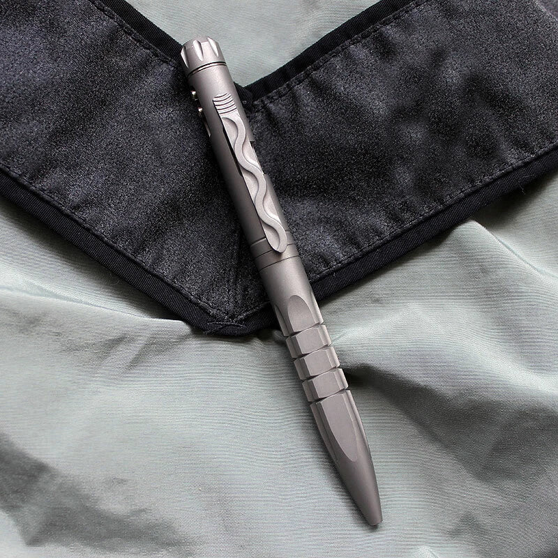 Titanium Pocket Ball Pen Signature Working Pen w/ Spinning Gyro Toy EDC Pen Gift EDC - KOEEK