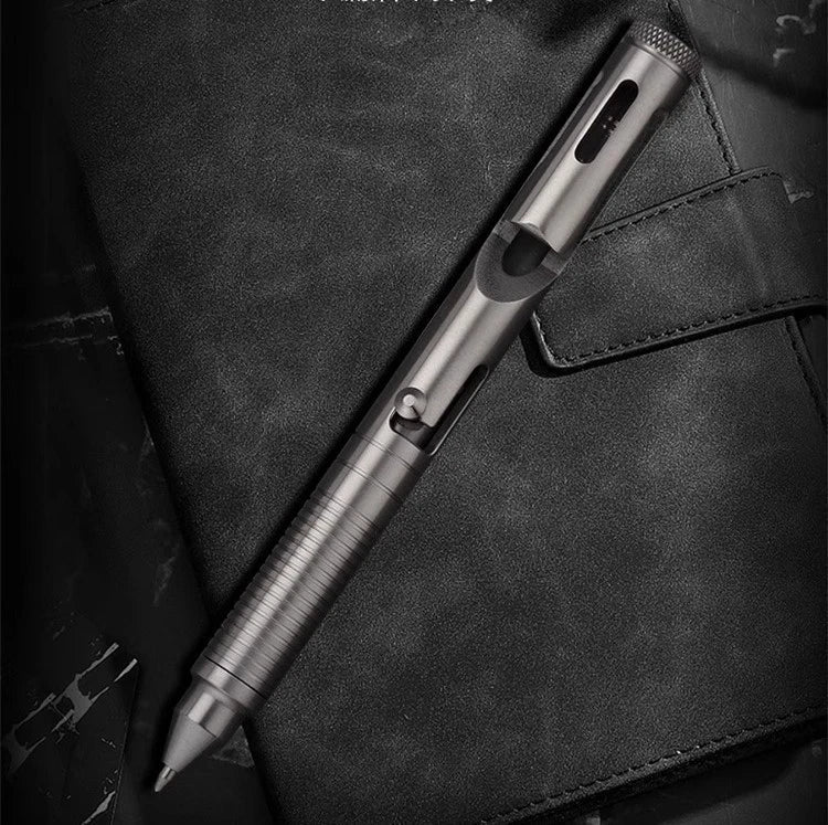 EDC TC4 Titanium Alloy Signature Pen Pocket Multi-purpose Tool Ballpoint Pen 07FC0E-D4 - KOEEK