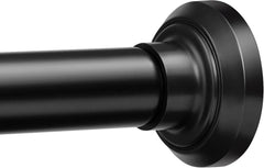 Matte black shower curtain rod, adjustable length (30 to 52 inches) 07FC0E-D4 - KOEEK