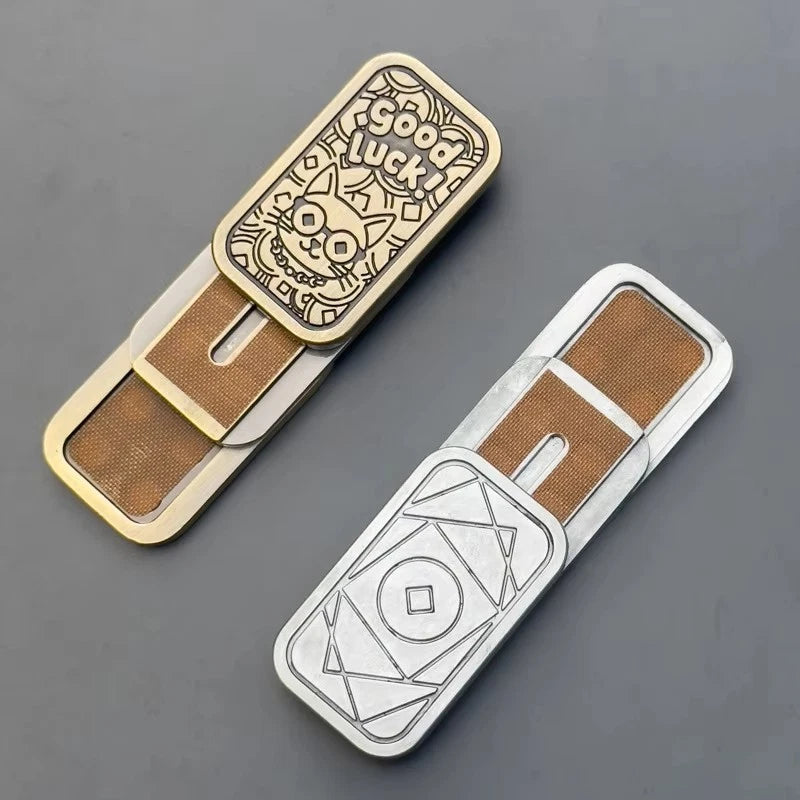 Good Luck Cat EDC Fidget Slider Alloy Fun Magnetic Push Fidget Toys Kawaii 07FC0E-D4 - KOEEK