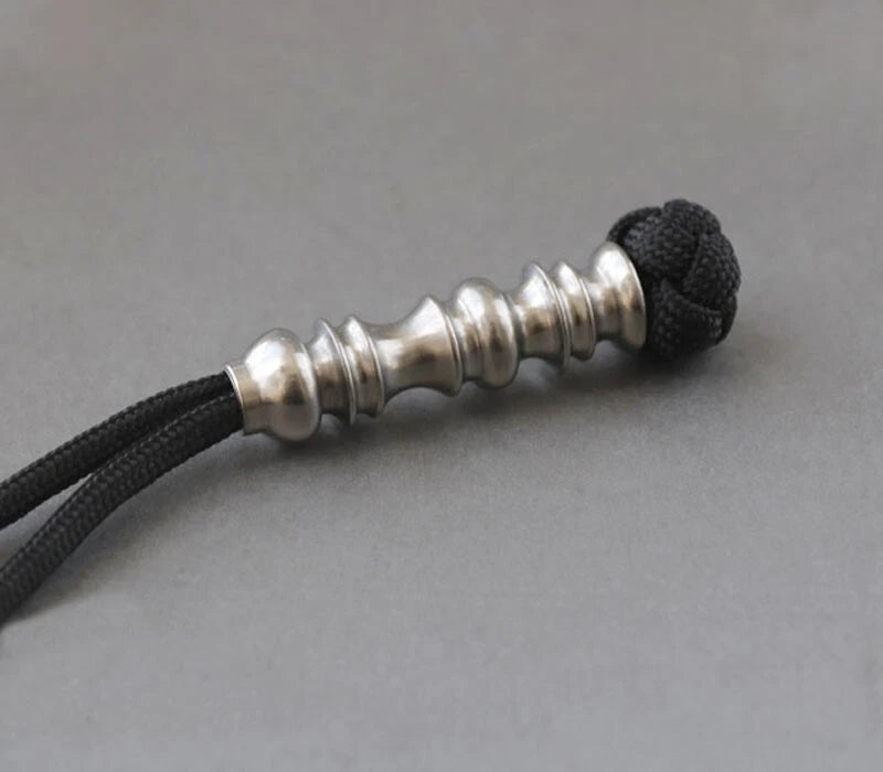 HotTitanium Alloy Knife Bead Keychain Pendant Lanyard DIY Parachute Cord BeadEDC 07FC0E-D4 - KOEEK