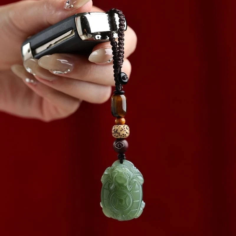 Car keyrings Bring GoodLuck Safty gift Good Luck Keychain  charm Key Chains 07FC0E-D4 - KOEEK