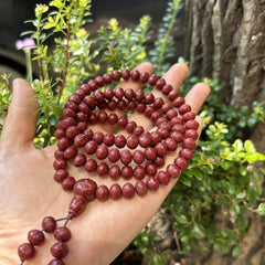 108 Beads Nepal Phoenix Eye Bodhi 9mm Resin Prayer Beads Buddhist Mala 07FC0E-D4 - KOEEK