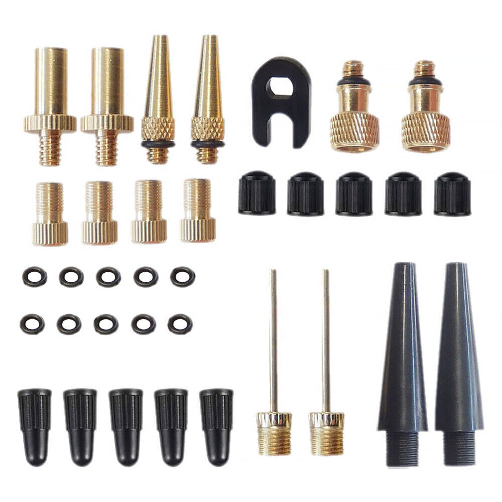 new 30 Pcs/set Valve M Metal Needle Nozzle Adapter Inflator Kit Schrader Adaptor koeek - KOEEK