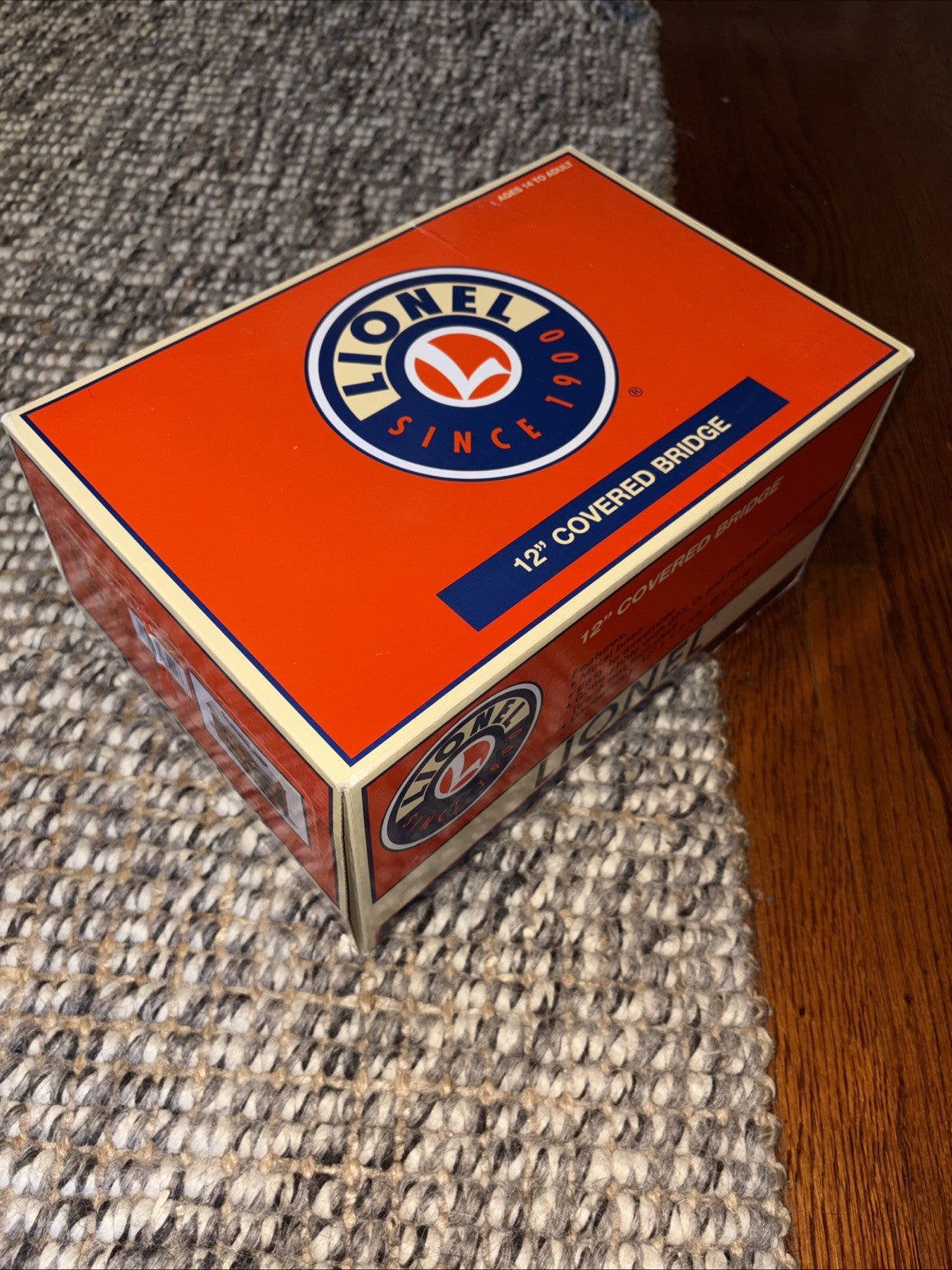 Lionel 6-83291 Christmas Covered 12" Bridge  2018 Lighted 1 lamp  O-27 Sealed LIONEL - KOEEK