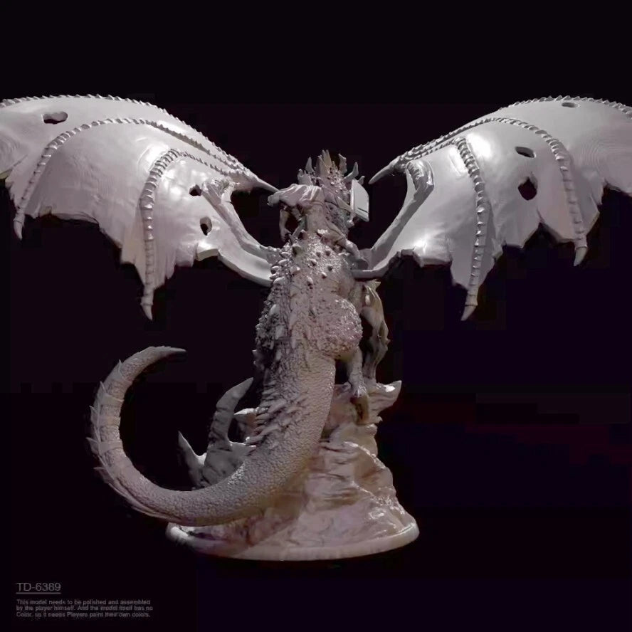 H/90mm resin figure model Fire Dragon Knight 3D printing unassembled unpainted 07FC0E-D4 - KOEEK
