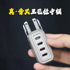 EDC Titanium Alloy Push Slider Mechanical Intensive Toy Decompression Tools Gift 07FC0E-D4 - KOEEK