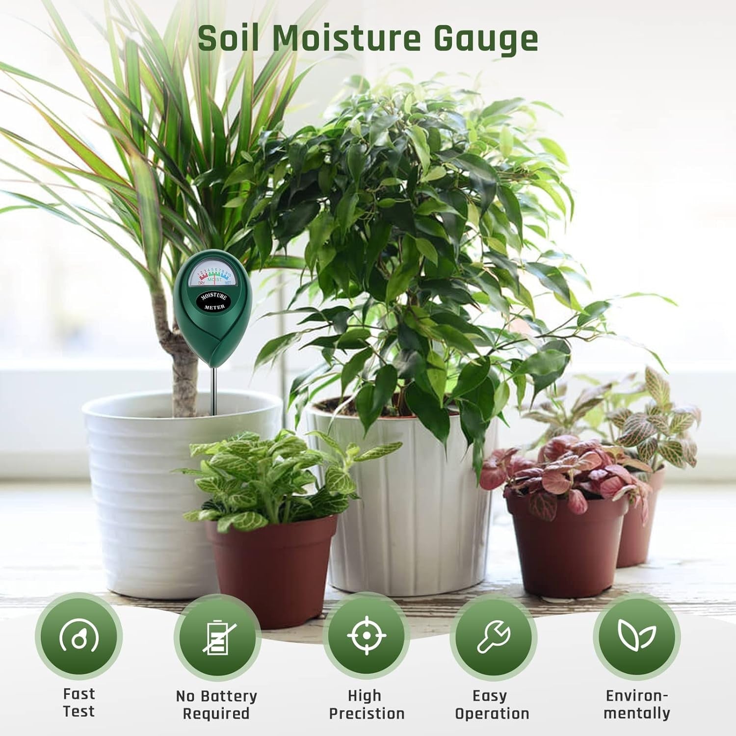 new Plant Moisture Meter, Water Soil Meter for Green+Green 07FC0E-D4 - KOEEK