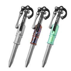 Titanium Alloy Ballpoint Pen Outdoor Multifunctional EDC Portable Signature Pen 07FC0E-D4 - KOEEK