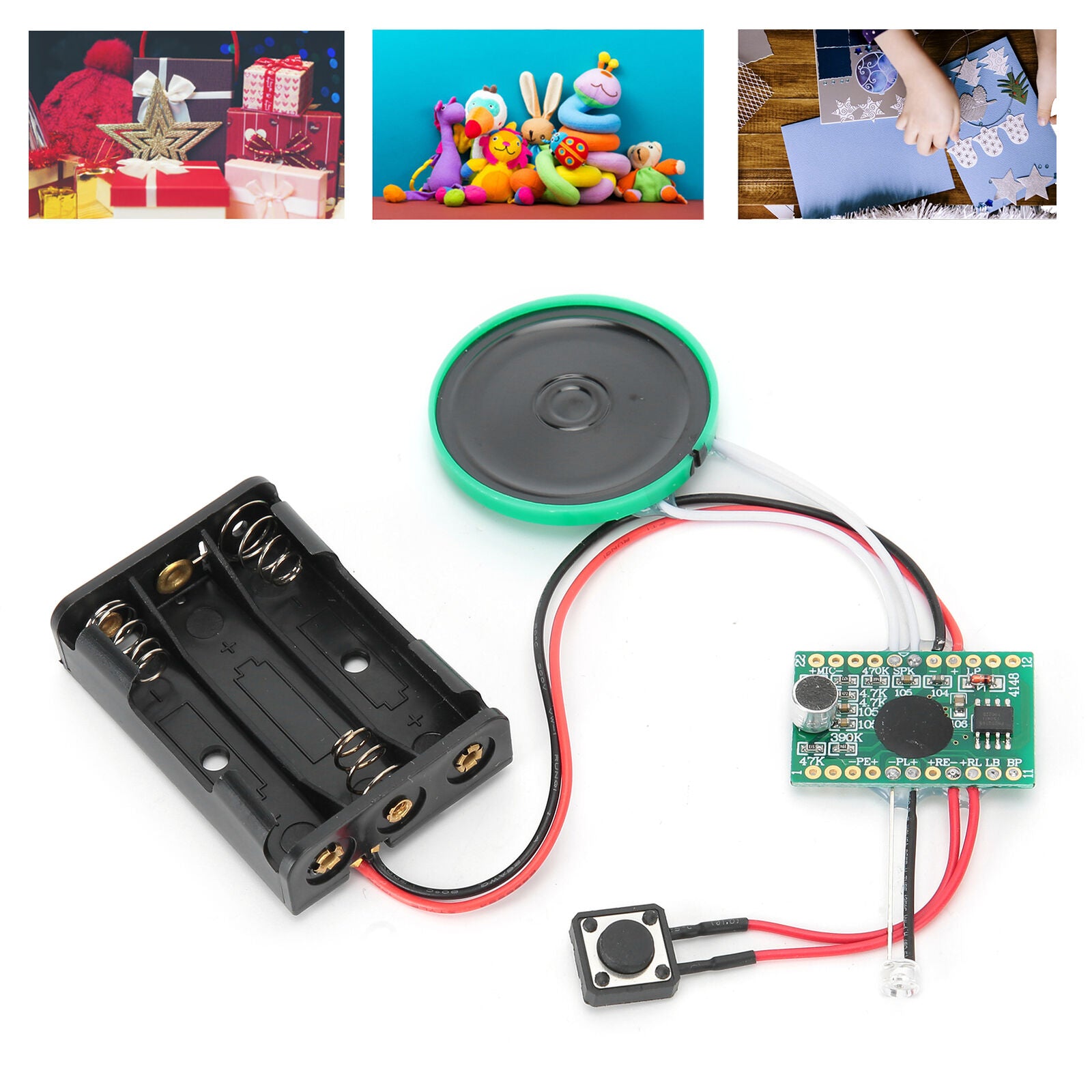 new Audio Module Voice Chip Recordable Small Greeting Card Chip For Gift Boxes koeek - KOEEK