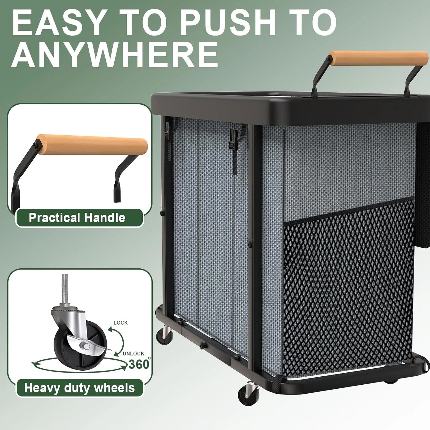230-liter (60-gallon) extra-large stylish laundry sorting basket 07FC0E-D4 - KOEEK