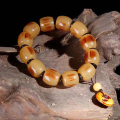 China Tibetan Vintage Jewelry Accessories Men's Bucket Bead Bracelet 07FC0E-D4 - KOEEK