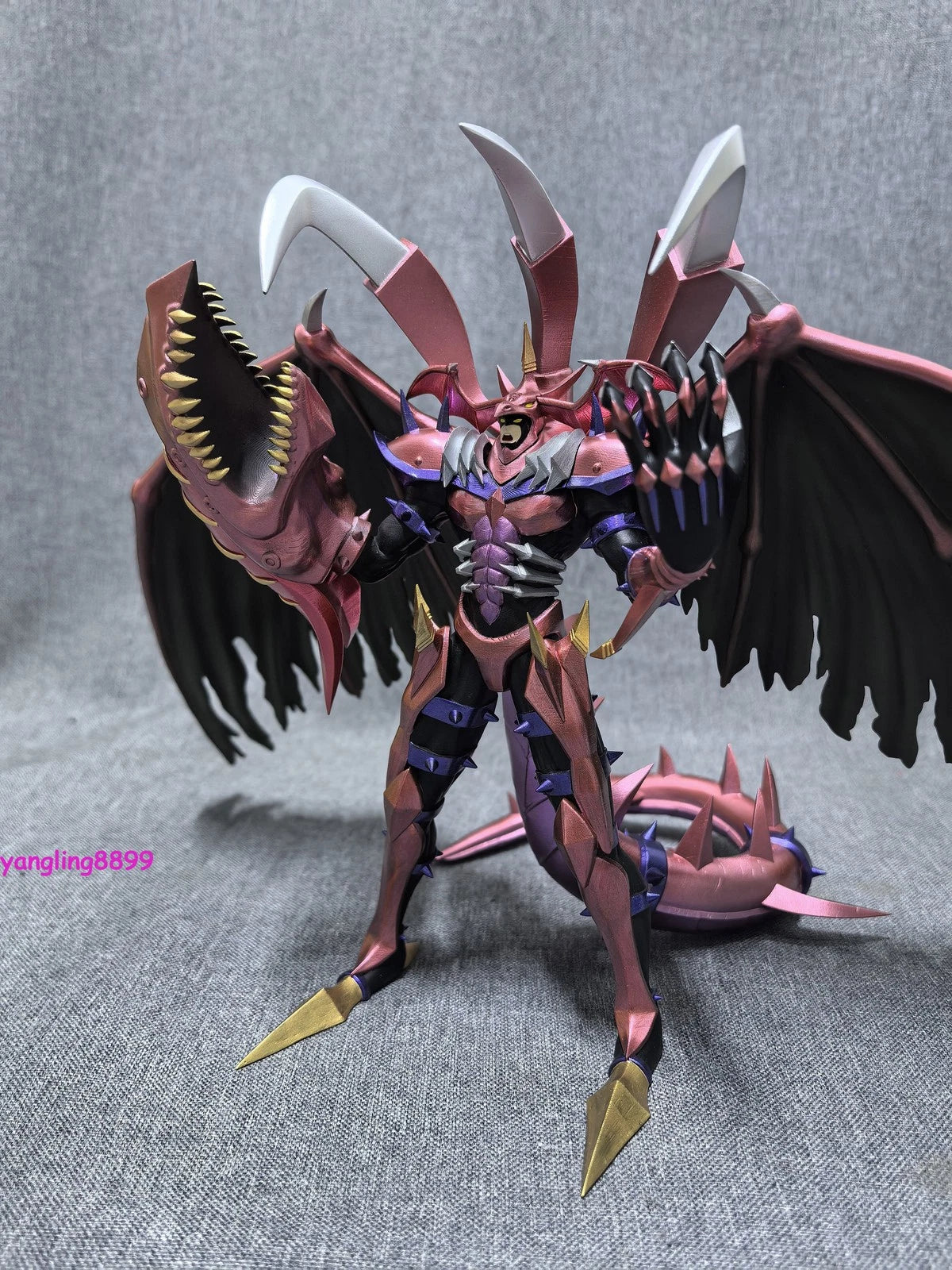 Yu-Gi-Oh! Duel Monsters GX Destiny HERO Bloo－D Resin Figure Model Collect 23cm 07FC0E-D4 - KOEEK
