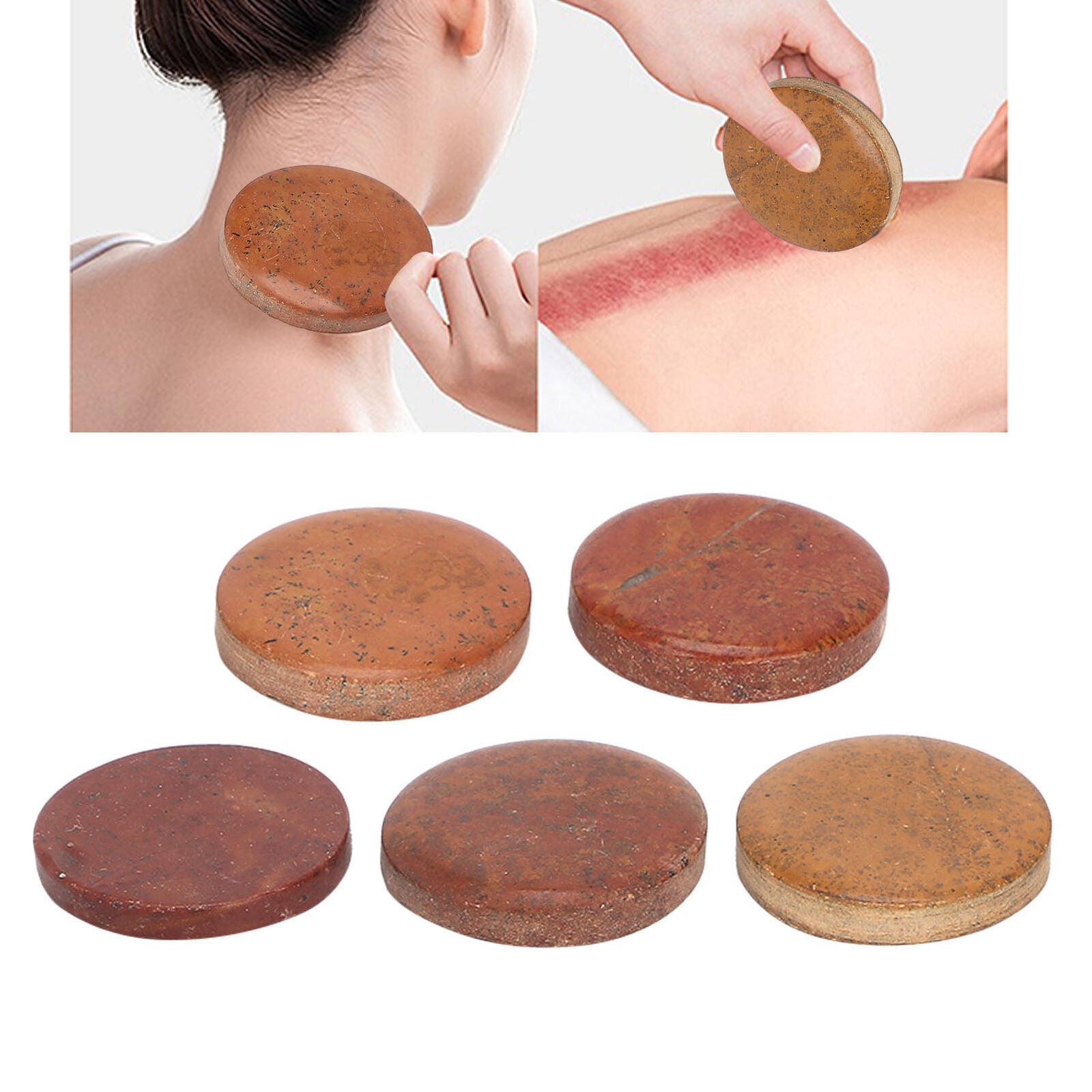 new 5pcs Gua Sha Stone Massage Handmade Scraping Board For Face Back Joints HGF koeek - KOEEK