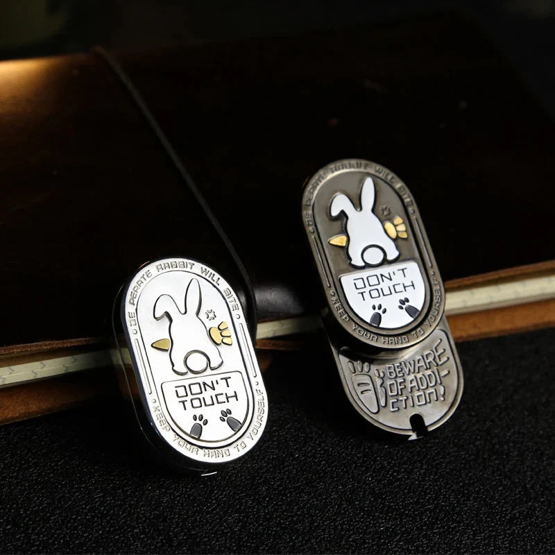 Metal EDC Fidget Slider Cartoon Rabbit Stress Relief Toy for ADHD Gifts for Men 07FC0E-D4 - KOEEK