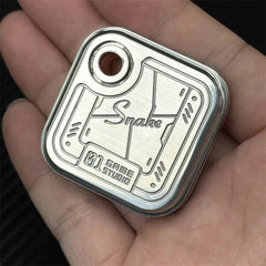 Maze Side-Push Fidget Slider Stylish Stainless Steel Mechanical Fidget EDC Toys 07FC0E-D4 - KOEEK