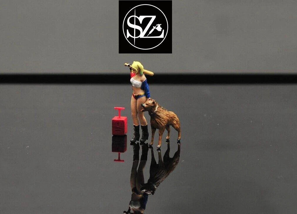 MINI TOY 1/64 people Harley Quinn sexy girl figure diorama  mini sand 07FC0E-D4 - KOEEK