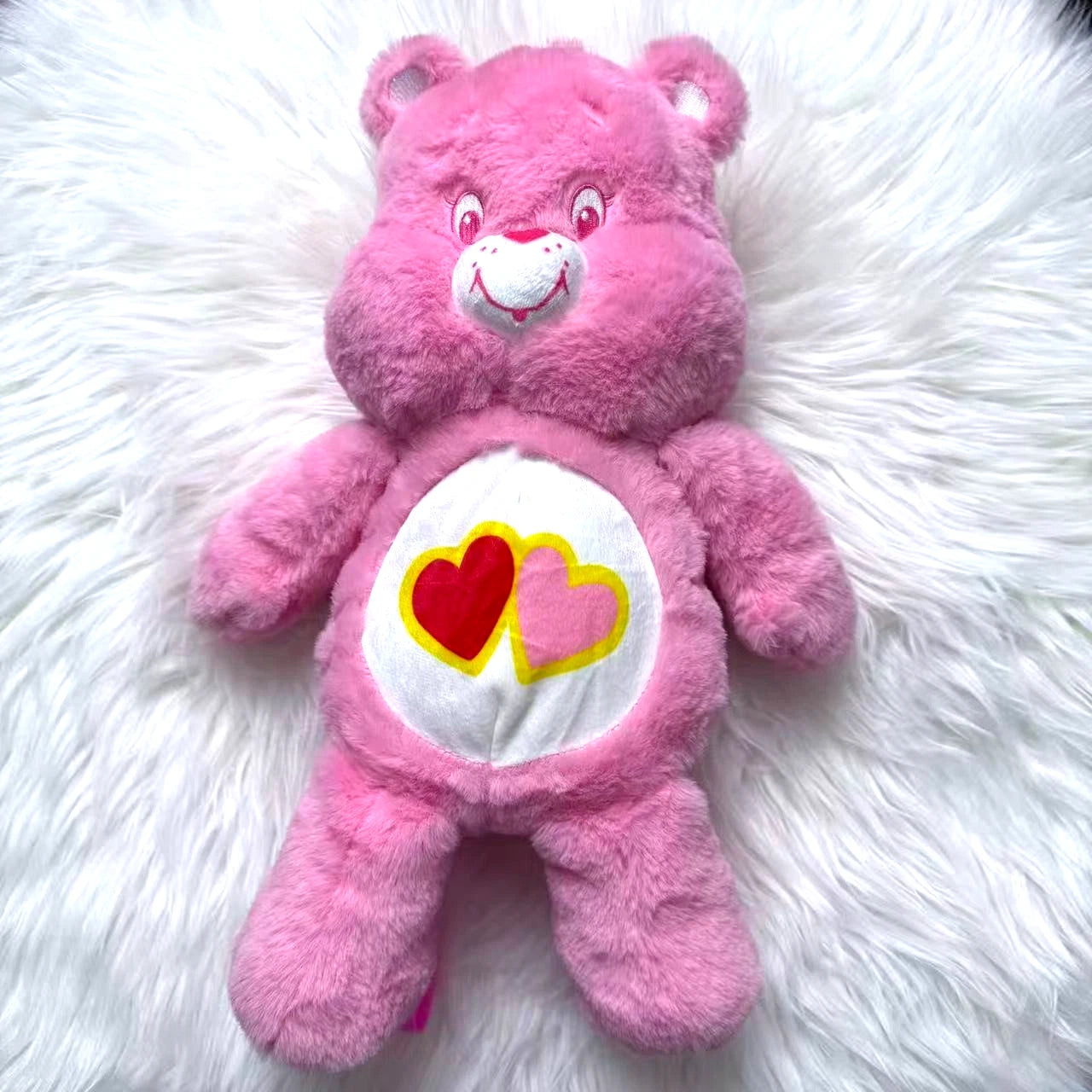 Care Bears Love-A-Lot Bear 17” Plush Backpack Pink Soft Plush Backpack Bag CARE_BEARS - KOEEK