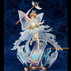 Official 1/7 Card Captor Sakura Kinomoto Sakura Transparent Card PVC Figure Gift 07FC0E-D4 - KOEEK