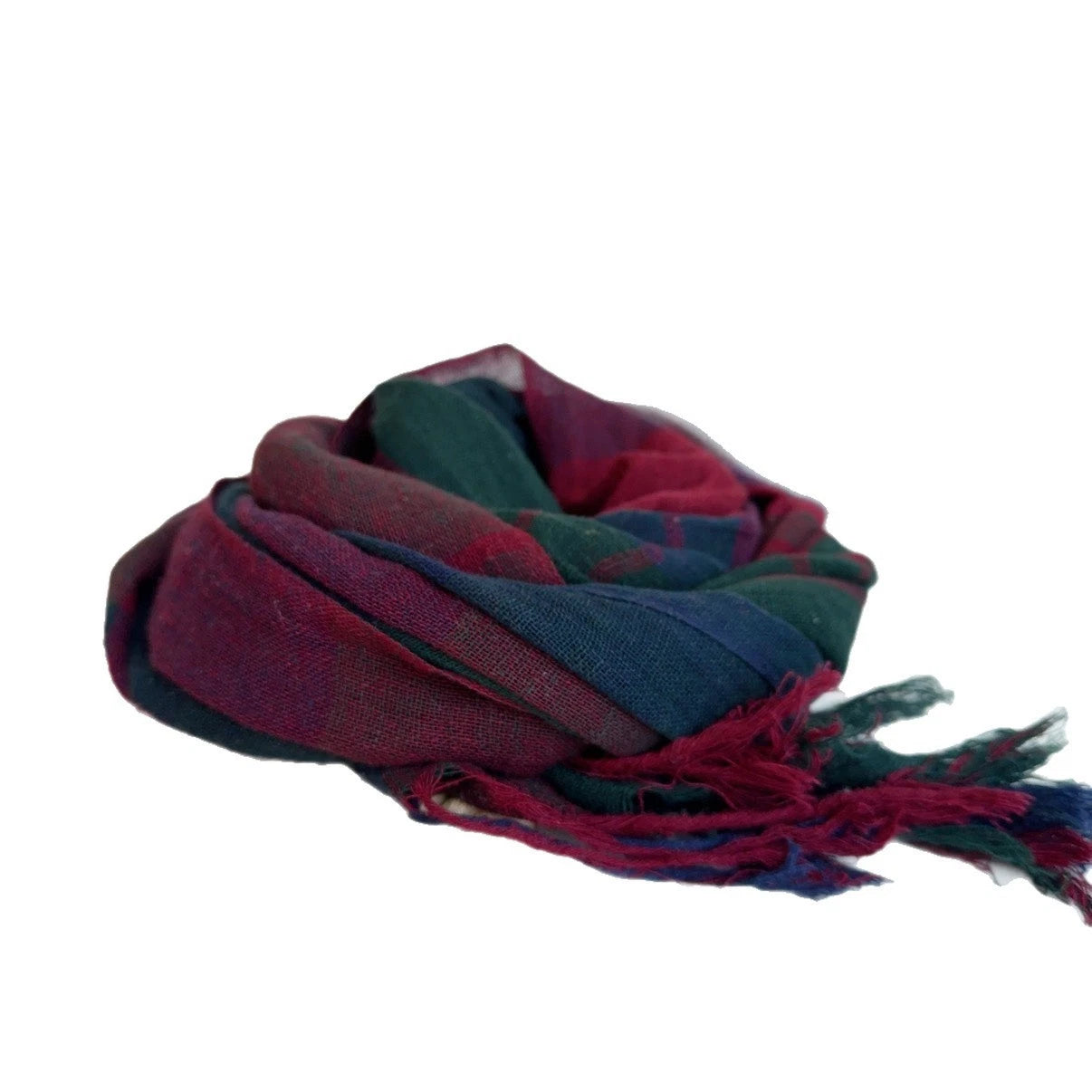 Unisex Linen Cotton Soft Winter Warm Scarf Shawl Mens Bandana Neckerchief Wrap 07FC0E-D4 - KOEEK