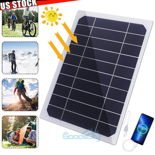 ny USB Solar Panel vedlikeholdslader Batterilader Kit Vedlikehold Båt Bil RV