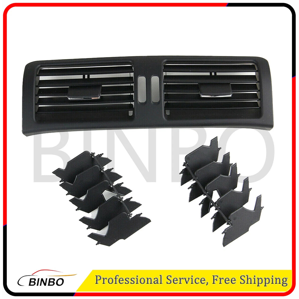 Fits Mercede R350 2006-2008 Black Front Center Dash AC Air Vent - 25183005549116 07FC0E-D4 - KOEEK