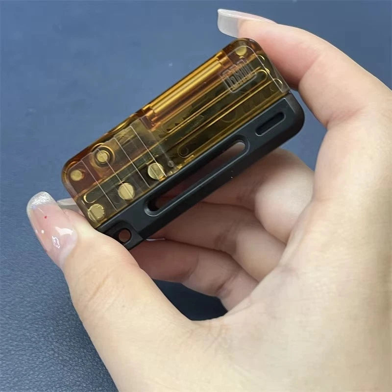 Bullet Loading Push EDC Fidget Slider Plastic Fidget Toy Mechanical Magnetic Toy 07FC0E-D4 - KOEEK