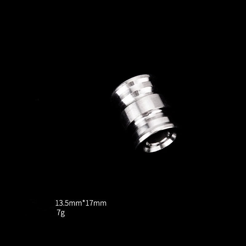 Solid Titanium Bead  EDC Tube Bead for Knife Lanyard Keychain Necklace DIY Beads 07FC0E-D4 - KOEEK
