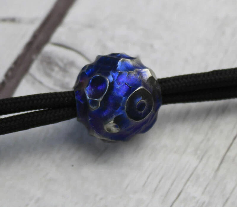 EDC TC4 Titanium Carved Meteorite Lanyard Pendant Bead Key Parachute RopeDIYBead 07FC0E-D4 - KOEEK
