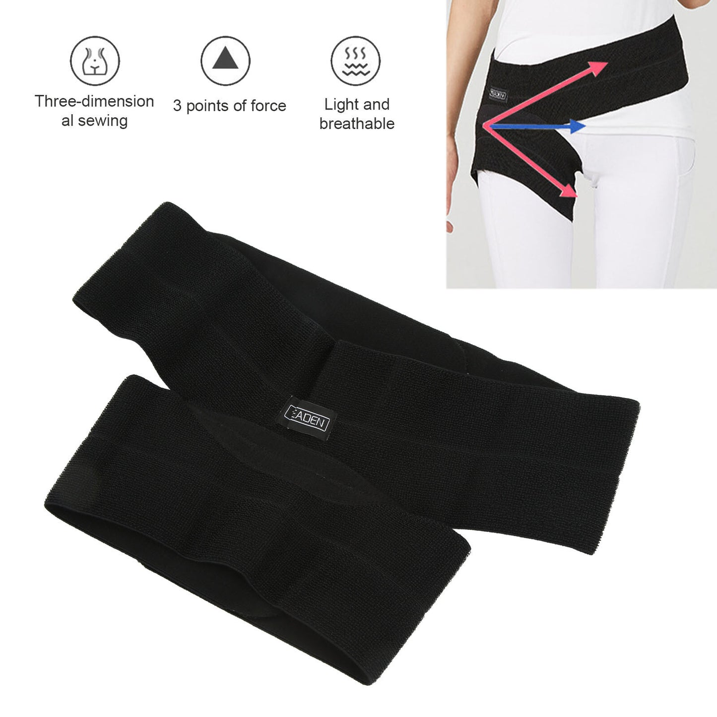 new Hip Brace Compression Groin Support Wrap for Sciatica Pain Relief Thigh Recovery koeek - KOEEK