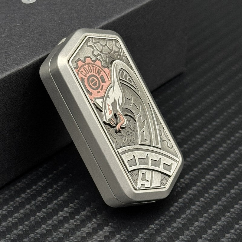 Personalized Snake EDC Fidget Toys Stainless Steel Magnetic Push Haptic Slider 07FC0E-D4 - KOEEK