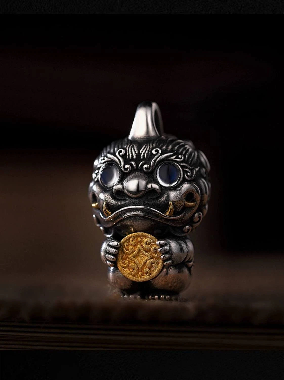 Pixiu Pendant Necklace Chinese Style Men's Amulet  Charm 07FC0E-D4 - KOEEK