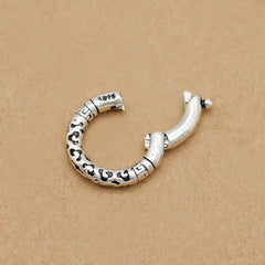 Hot Large Link Lock Jump Ring Sterling Silver Charm Pendant Locking Clasp 07FC0E-D4 - KOEEK