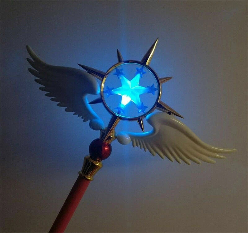 Card Captor Sakura Kinomoto Star Cane 47in  Glowing Magic Wand Cosplay Prop Gift 07FC0E-D4 - KOEEK