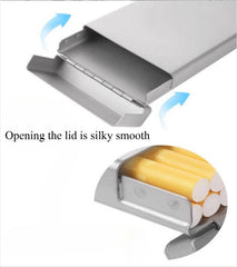 Titanium Cigarette Box Smoker Portable The Pack Metal Protective Case 07FC0E-D4 - KOEEK